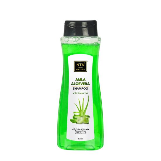 NTN Amla Aloevera Shampoo With Green Tea - 800ml